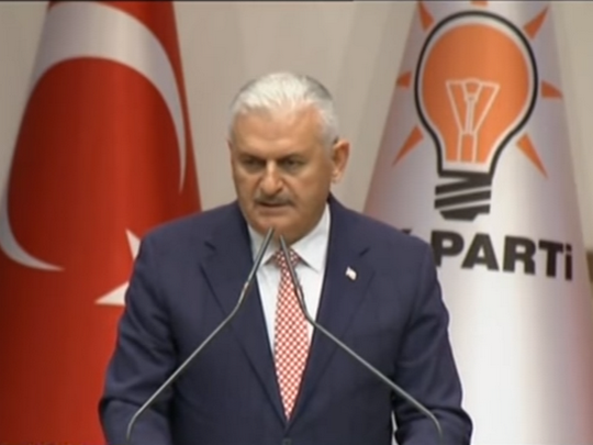 Бинали Јилдирим денеска ќе биде избран за нов премиер на Турција