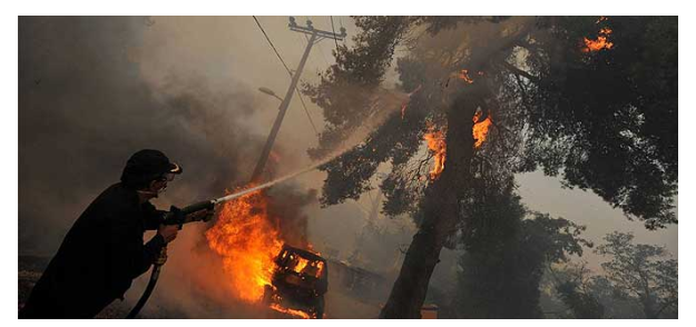 Противпожарна служба на Грција: 25 исчезнати, 91 погинати во катастрофалните пожари