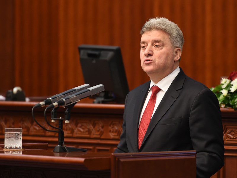 Годишно обраќање на претседателот Ѓорге Иванов во Собранието