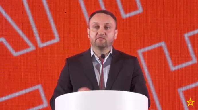 Обраќање на Александар Кирацовски, шеф на изборен штаб на заедничкиот кандидат за претседател Стево Пендаровски