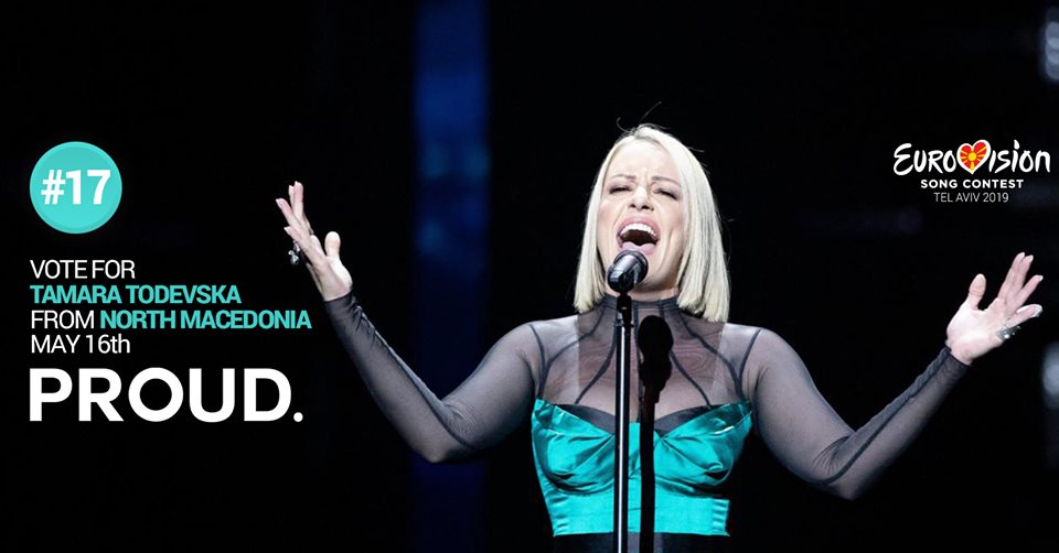 ЕРОВРОСОНГ 2019: Тамара Тодевска вечерва настапува со песната со „Proud“