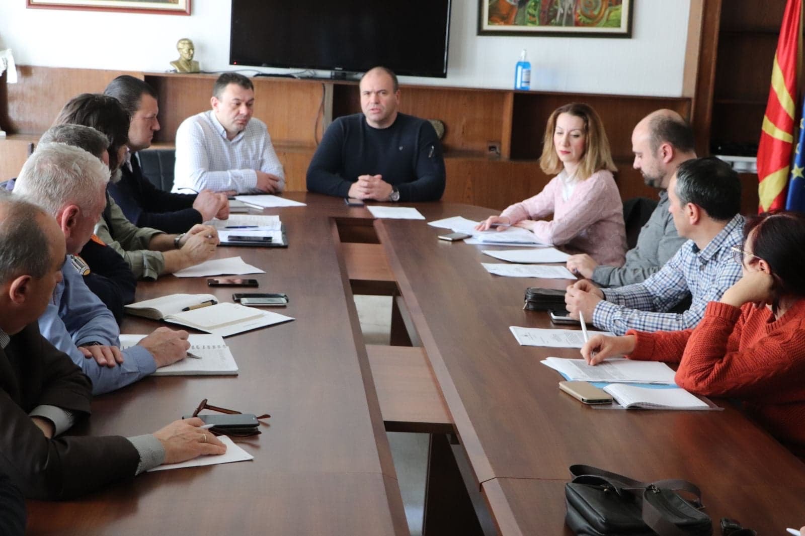 Во Куманово одржан состанок на Општински штаб за заштита и спасување