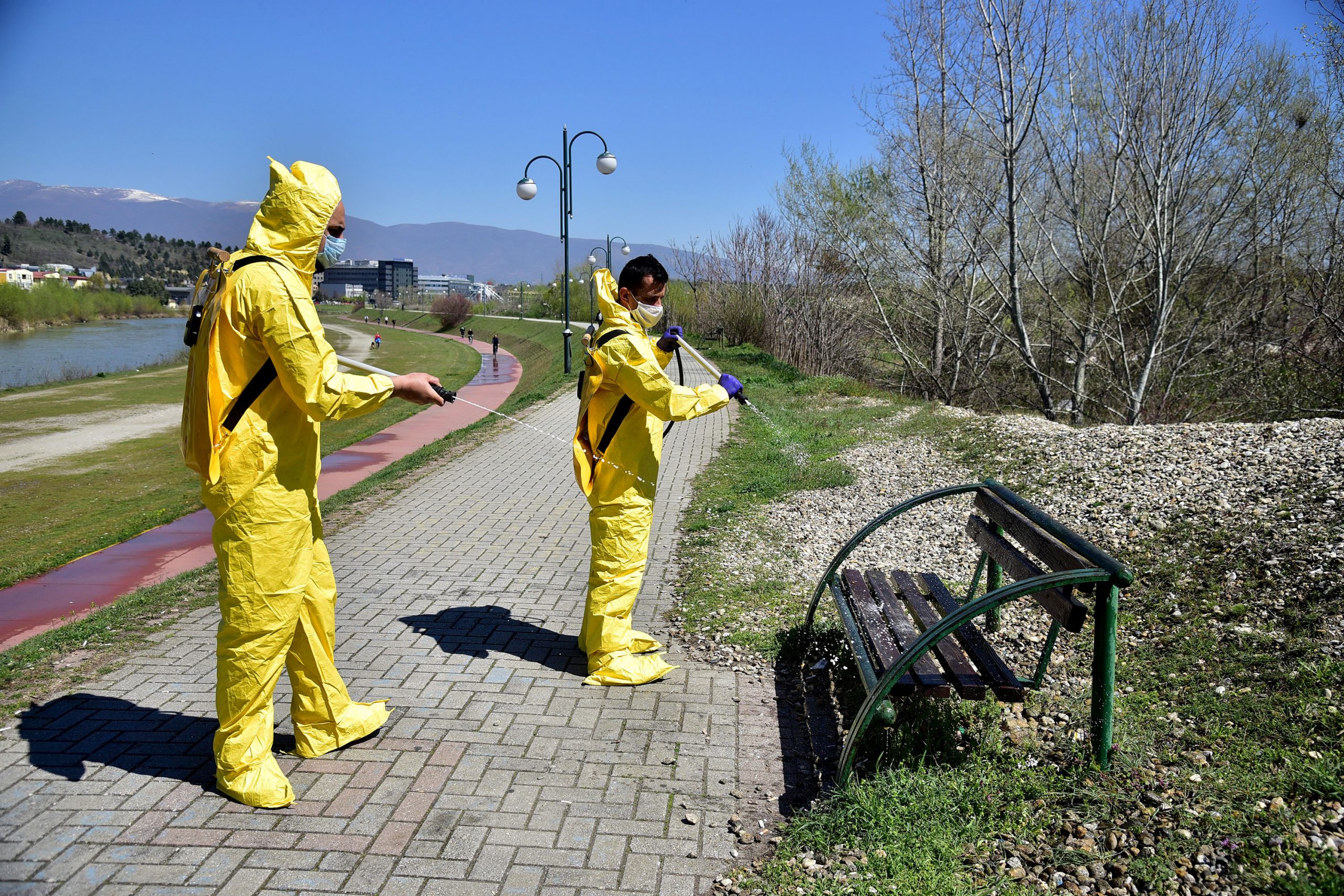 Повторна акција на Град Скопје за дезинфекција на јавните површини