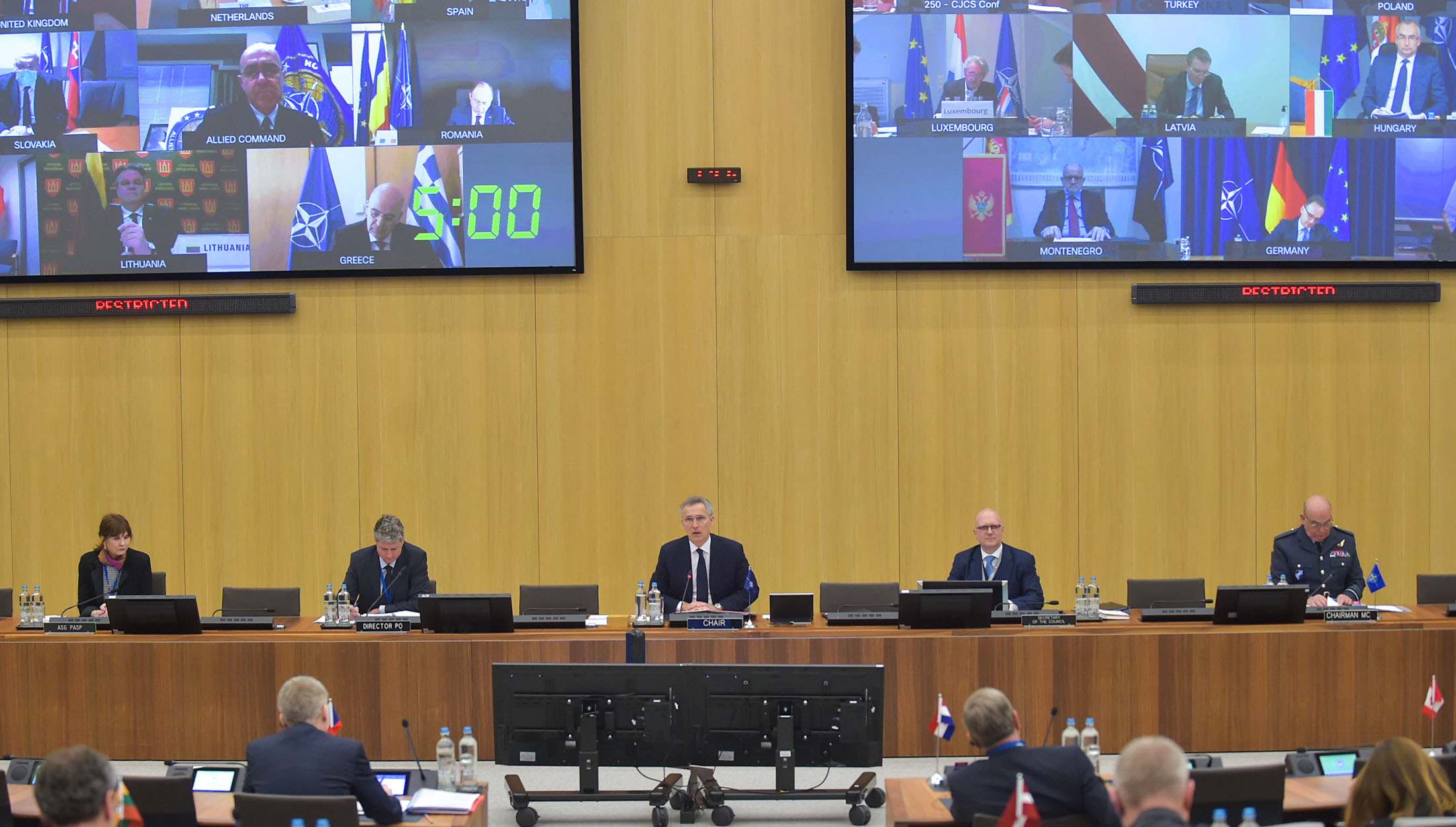 Димитров на состанокот на Северно-атлантскиот Совет во формат на министри за надворешни работи на земји членки на НАТО