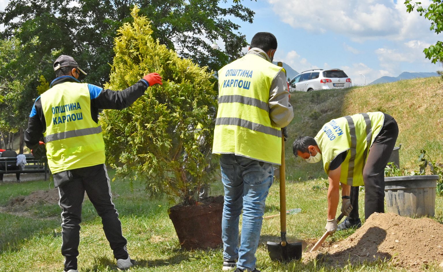 Општина Карпош ја започна пролетната акција за засадување на нови, висококвалитетни дрвја
