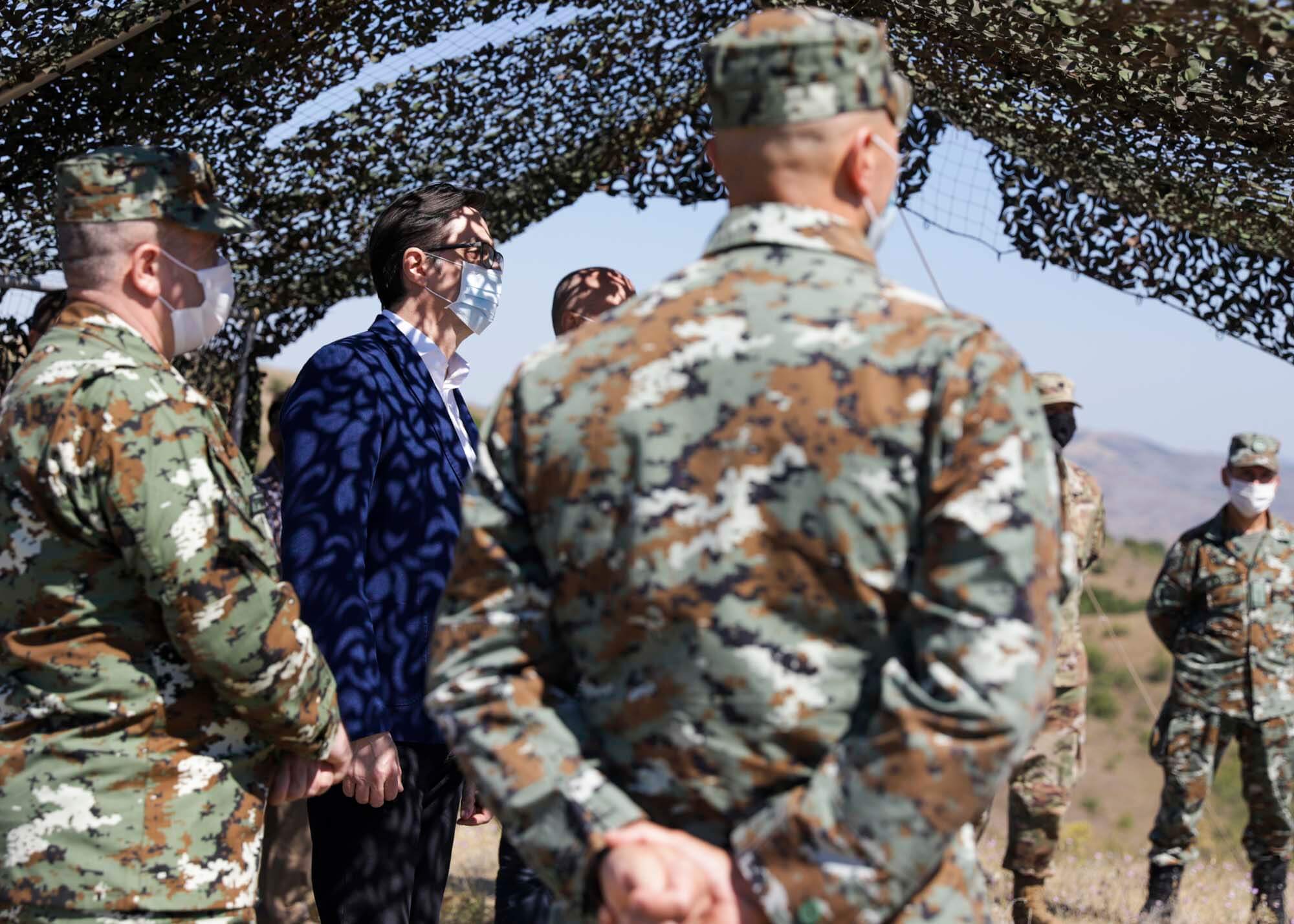 Претседателот Пендаровски во посета на Армискиот полигон „Криволак“
