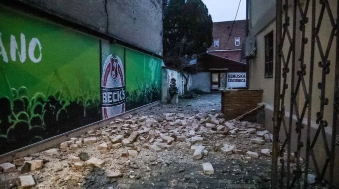 Силен земјотрес во Хрватска, епицентарот во близина на Петриње