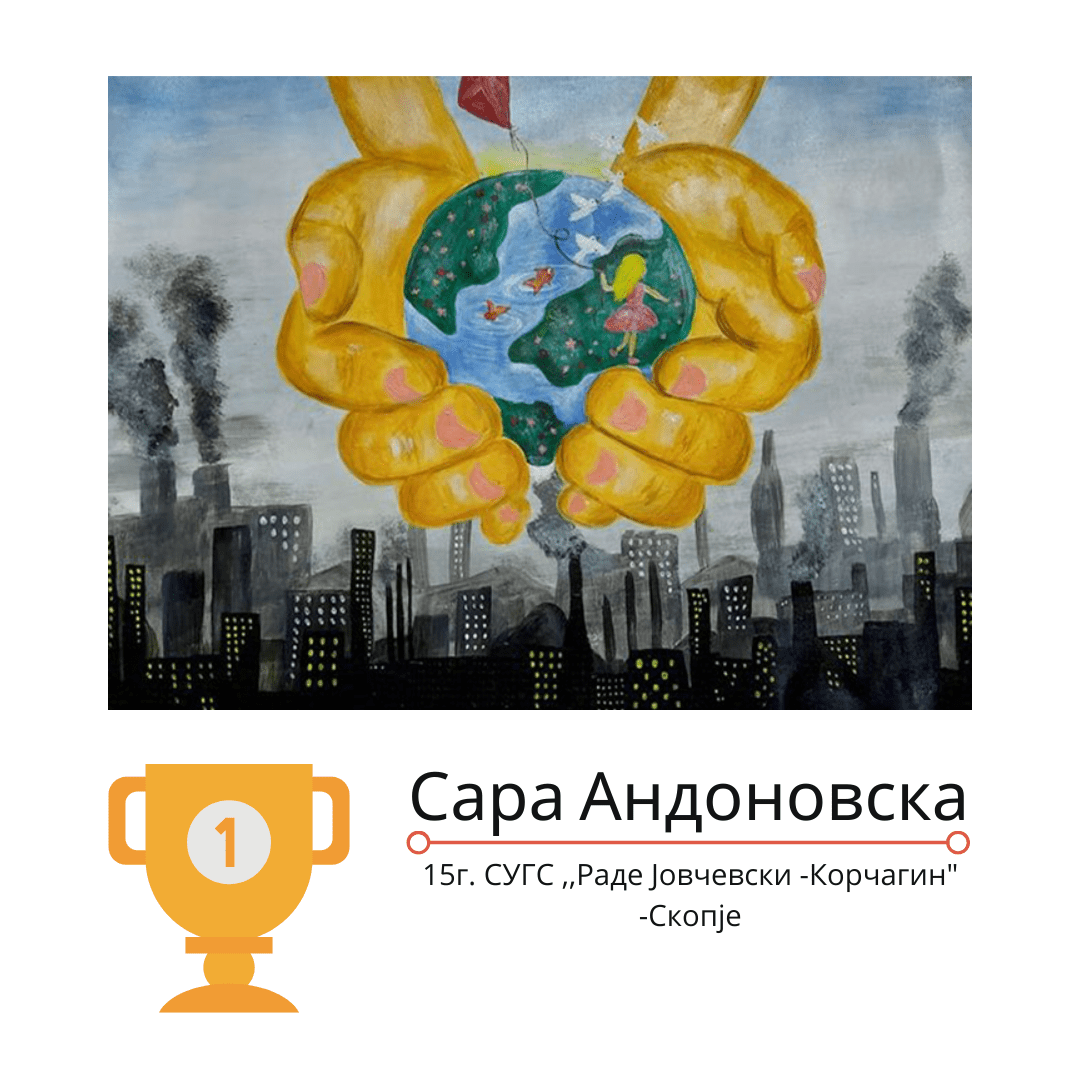 Победнички цртежи на „Смени ги климатските промени“ – прва награда за Сара Андоновска