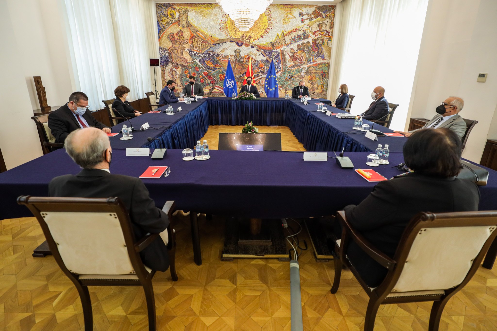 Средба на претседателот Пендаровски со судиите на Уставниот суд