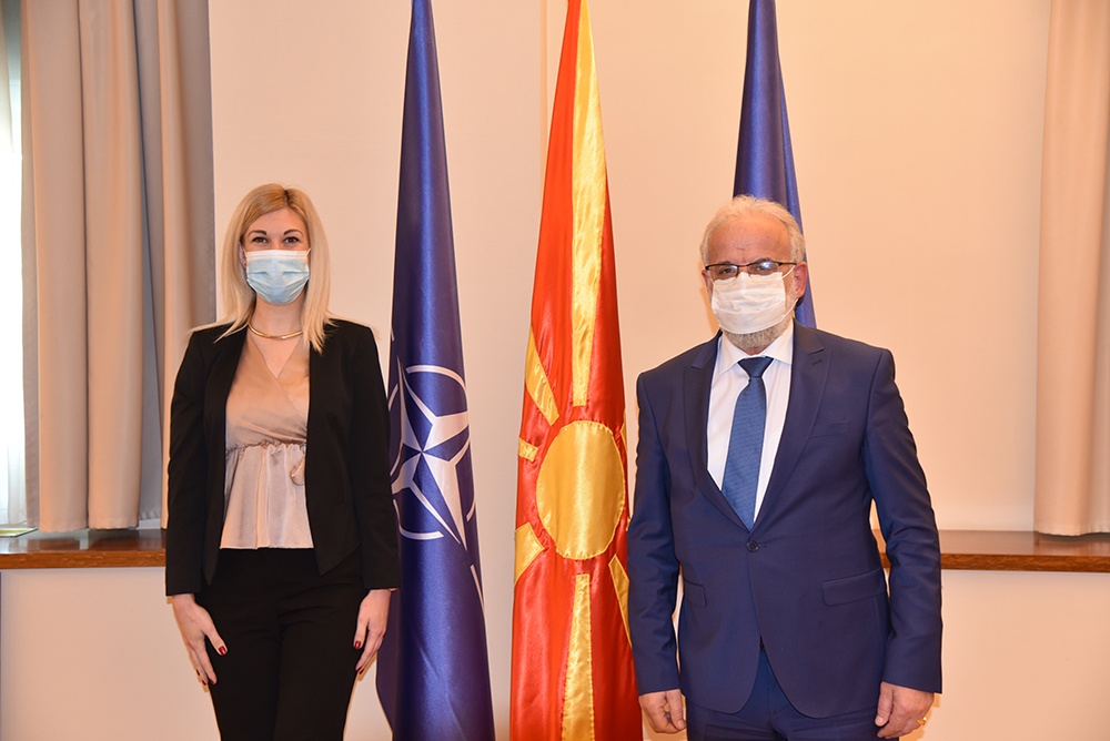 Џафери на средба со новоименуваната амбасадорка на Србија, Невена Јовановиќ