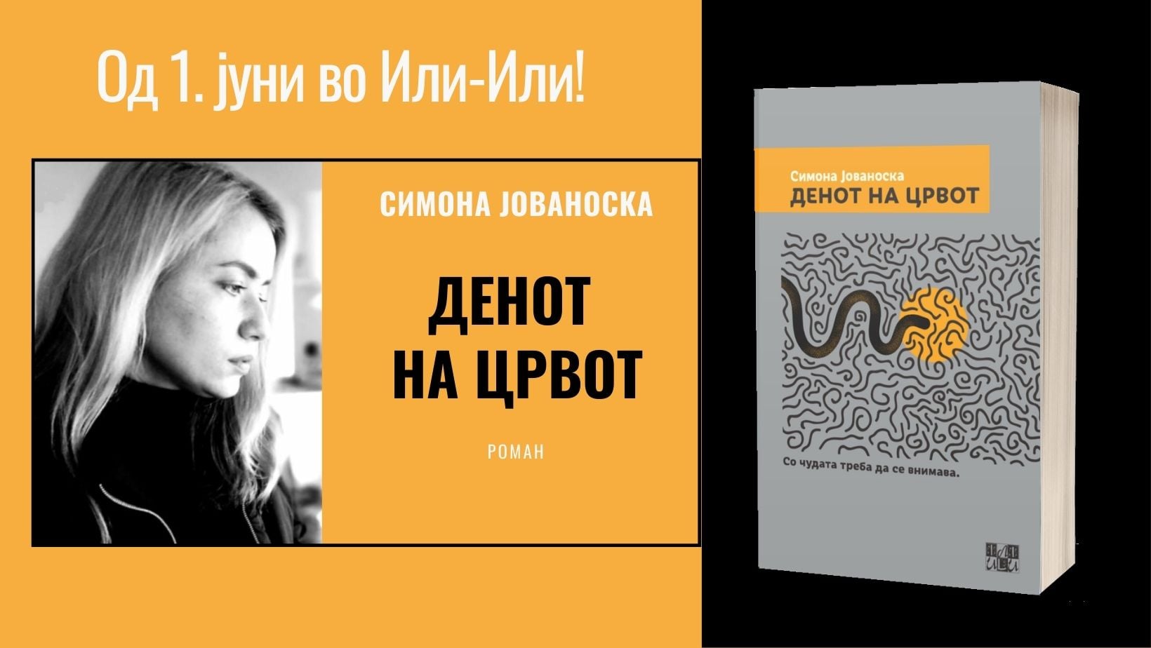 ИЛИ-ИЛИ: Дебитантски роман “Денот на црвот” од Симона Јованоска