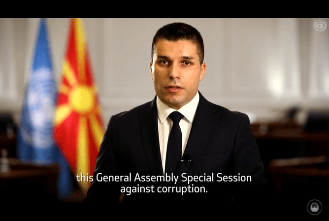 Вицепремиерот Николовски на специјалната сесија на ООН за борба против корупција