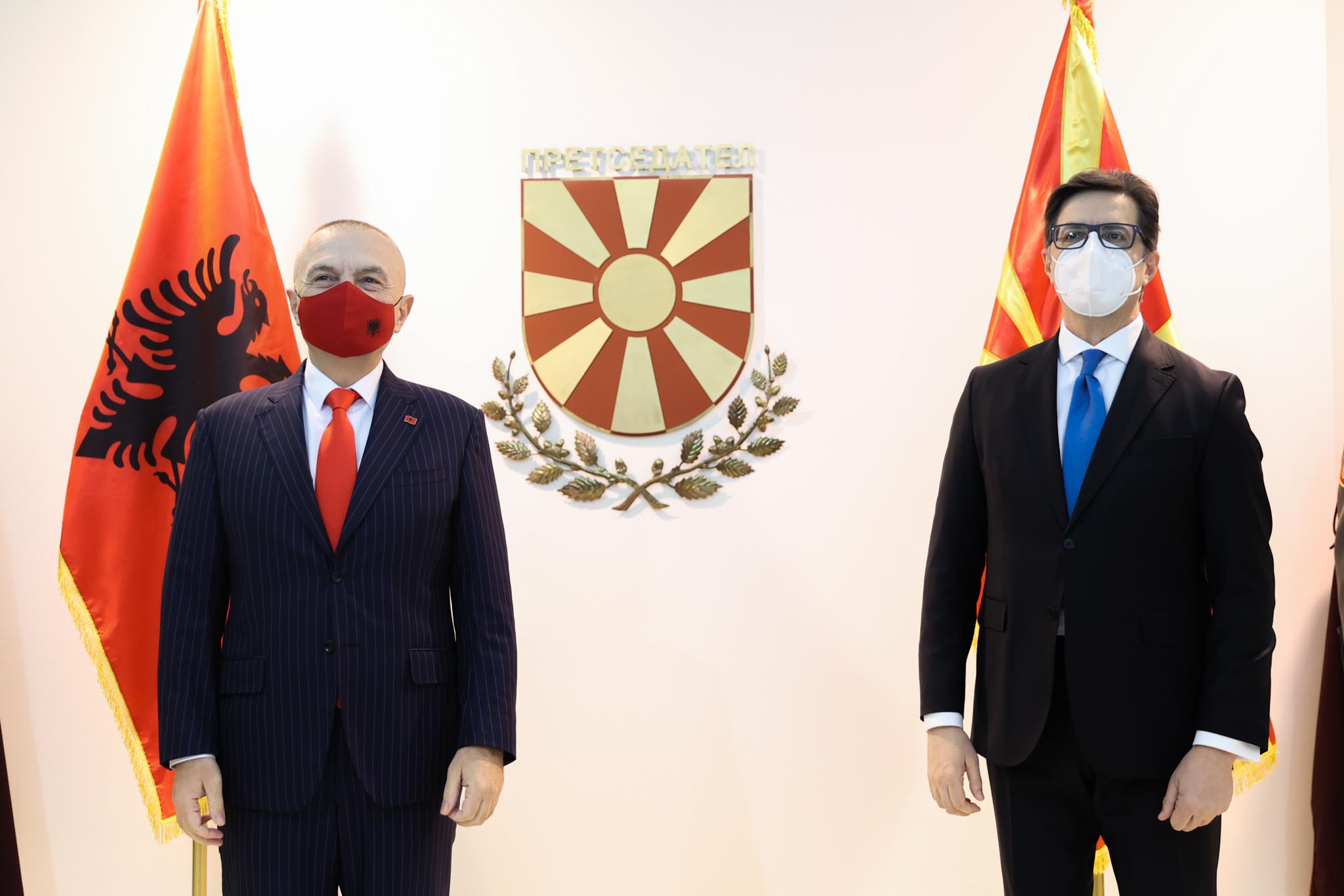 Средба на претседателот Пендаровски со претседателот на Република Албанија, Илир Мета