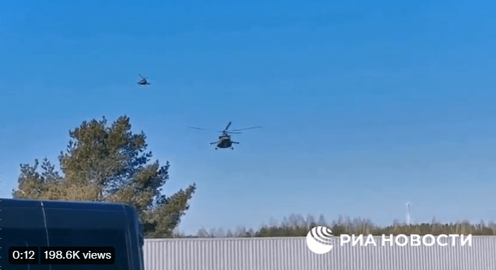 Украинската делегација пристигна со хеликоптер на разговори со Русија