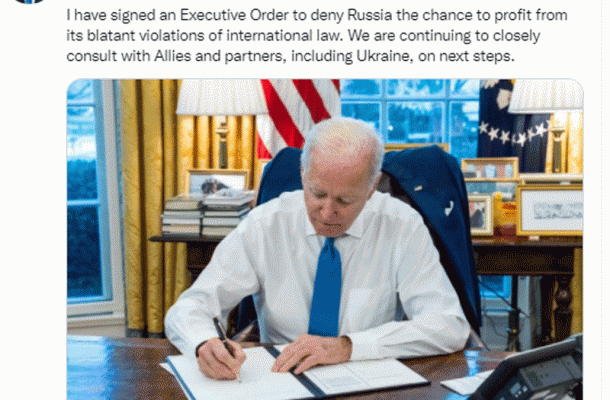 Бајден потпиша указ за санкции против Русија