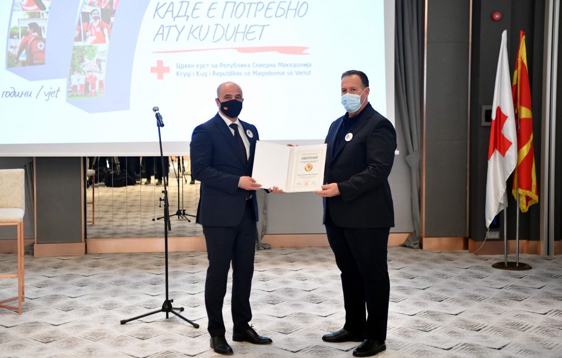 Ковачевски: Партнери сме со Црвен крст во заштитата на животот и здравјето на сите граѓани