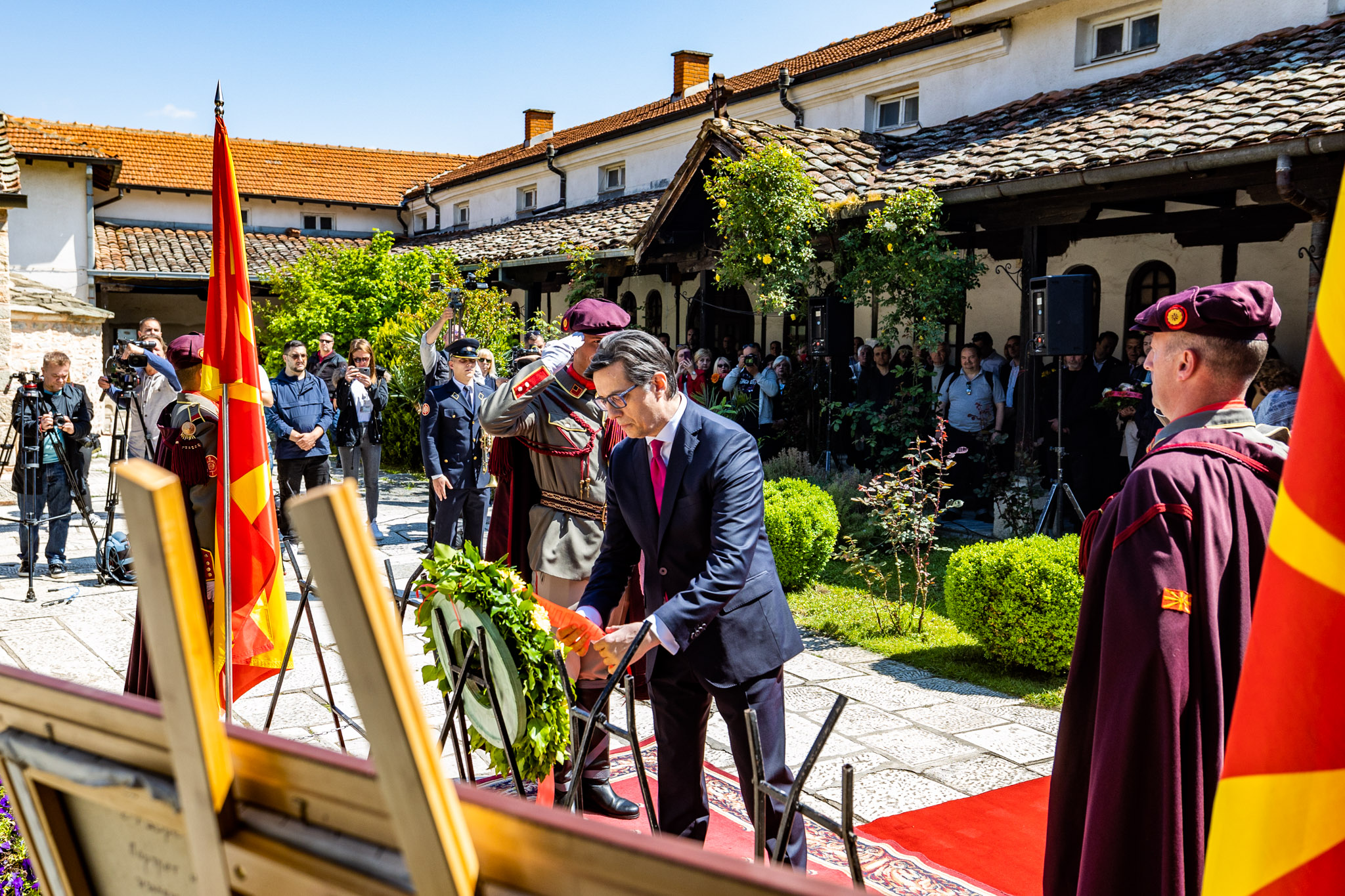 Претседателот Пендаровски положи цвеќе по повод 119-годишнината од смртта на Гоце Делчев