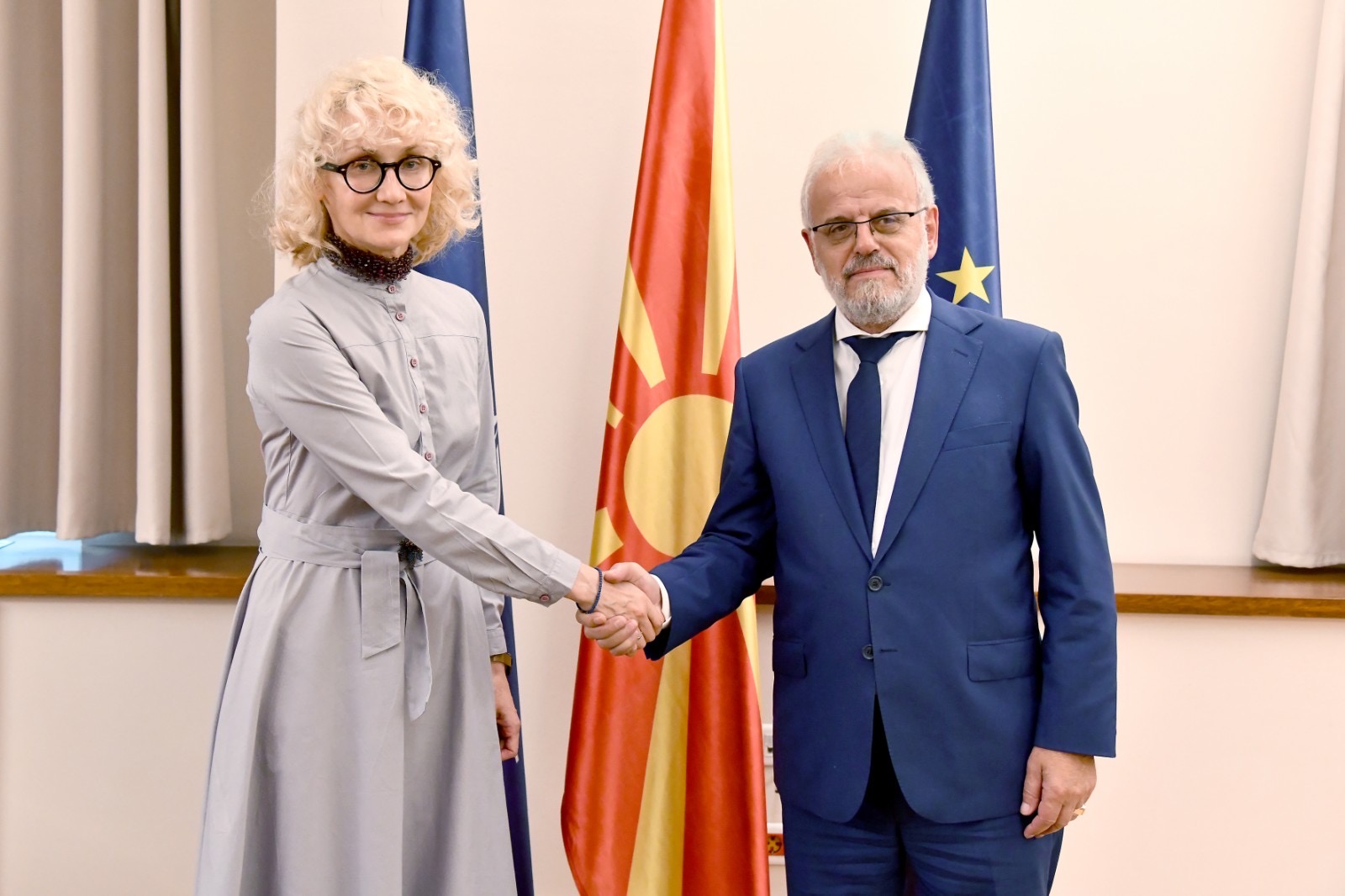 Средба на претседателот Џафери со амбасадорката на Украина, Лариса Дир