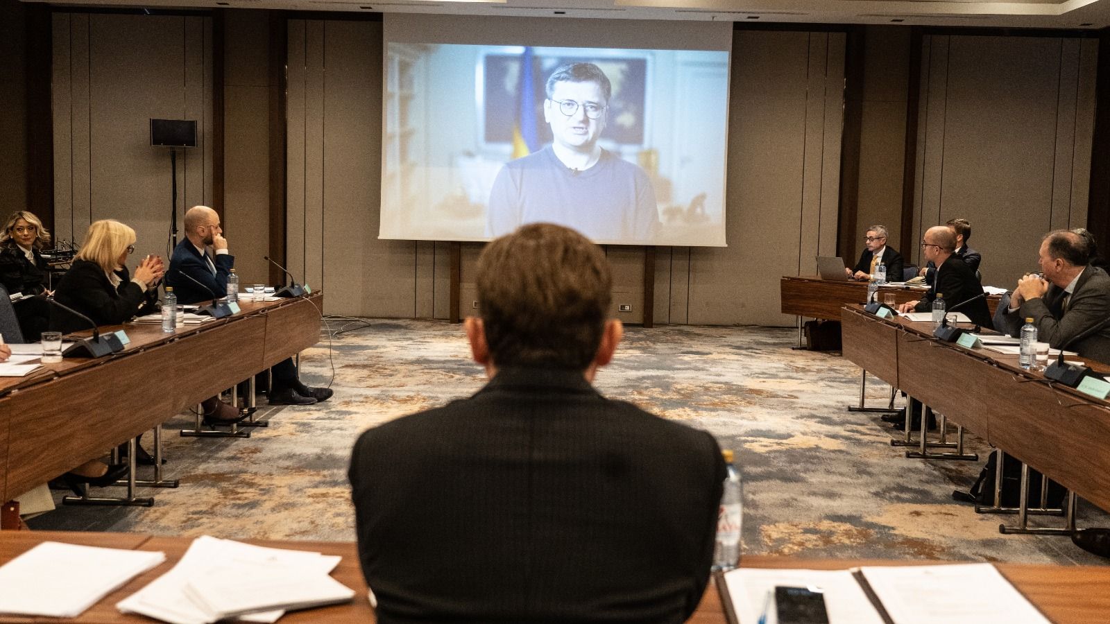 Со видео обраќање на Кулеба започна А5 министерскиот состанок во Скопје