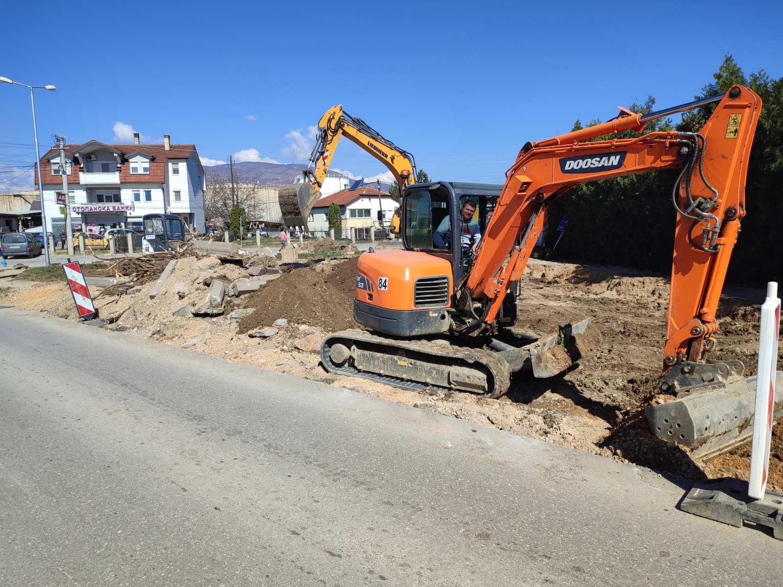 Почна изградба на кружен тек на влезот во општина Илинден