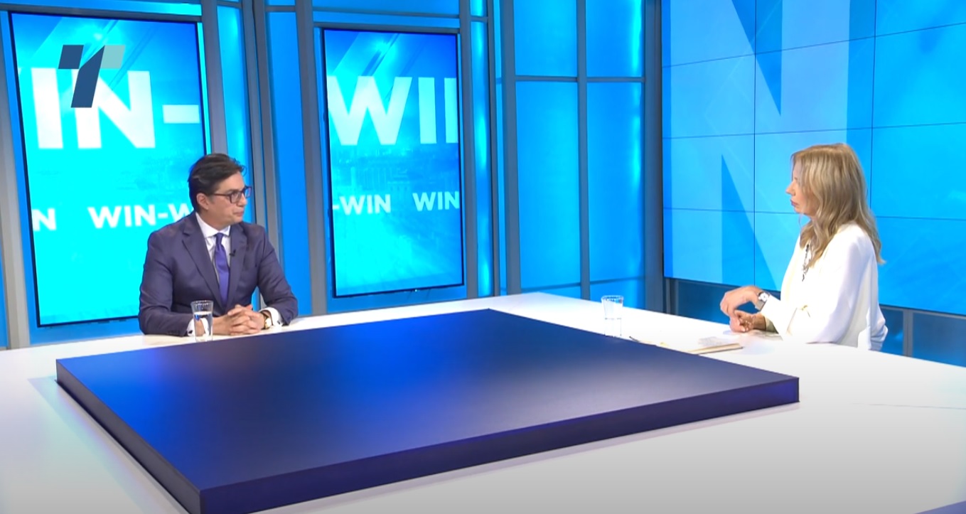 Интервју на претседателот Стево Пендаровски за емисијата „Вин-Вин“
