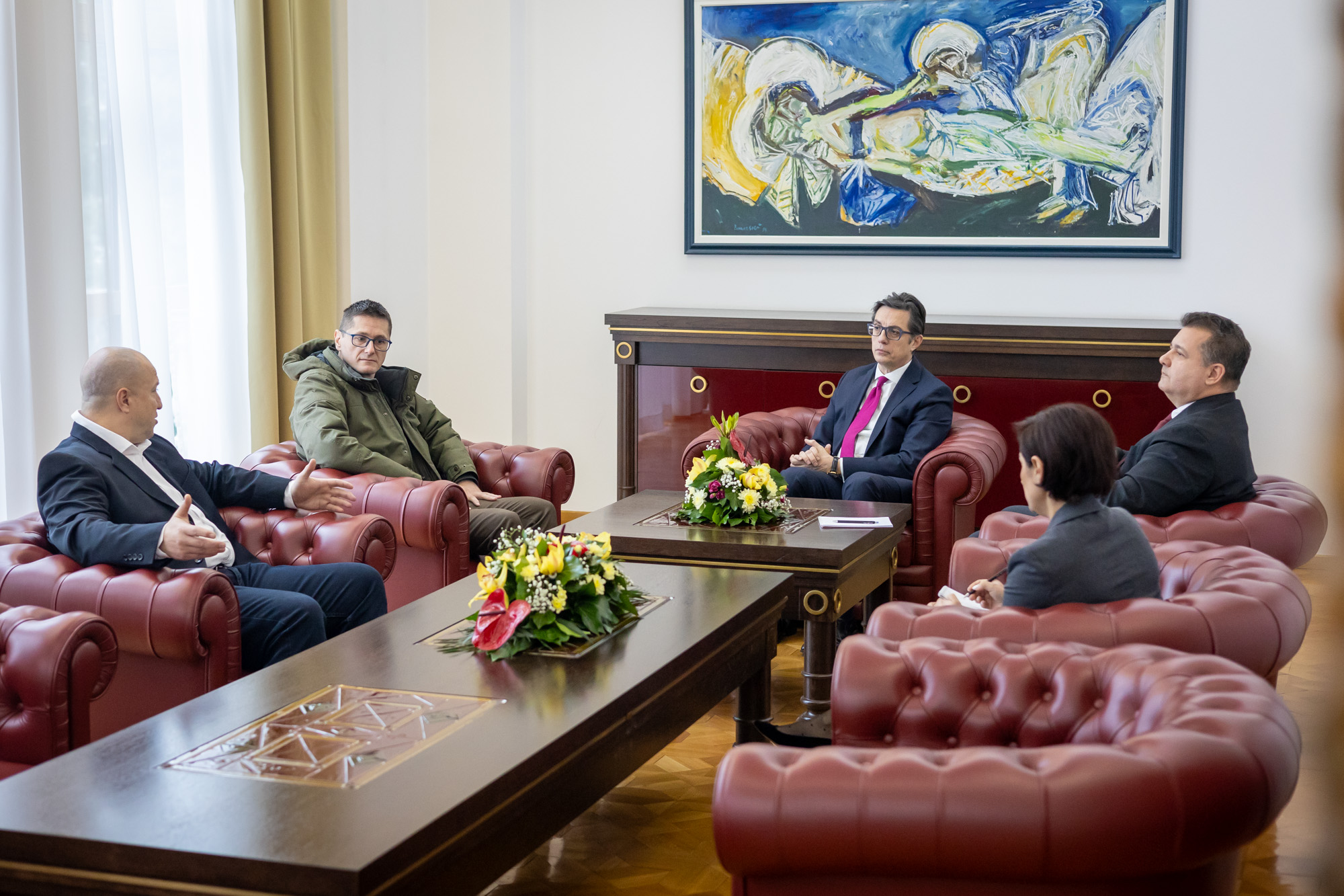 Средба на Пендаровски со претставници на Струковиот синдикат на контролори на летање